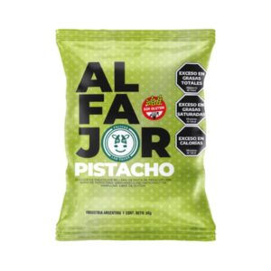 Alfajor de Chocolate relleno de Pasta de Pistacho x 60g - Felices las Vacas