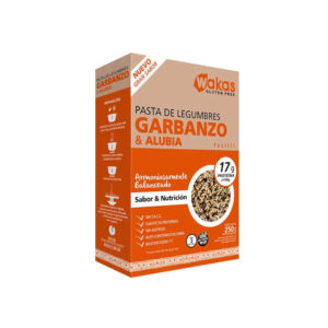 Pasta de Legumbres Fusilli con Garbanzo y Alubia x 300g - Wakas