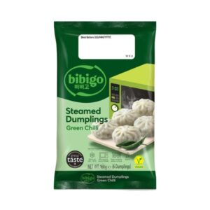 Steamed Dumplings Green Chili x 168g - Bibigo