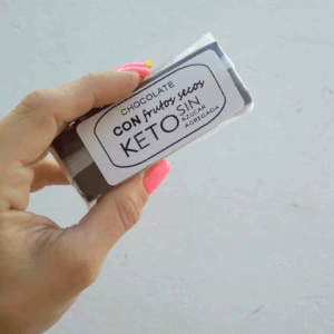 BARRITA S/AZÚCAR CHOCOLATE KETO C/FRUTOS - 40GR. - CARMELA TOMASSA