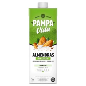 PACK 8U. - LECHE DE ALMENDRAS S/AZÚCAR - PAMPA VIDA