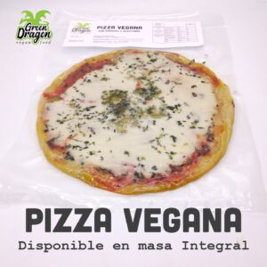 PIZZAS INTEGRALES VEGANAS .CON QUESOFU Y TOMATE.  x 1 unidad.
