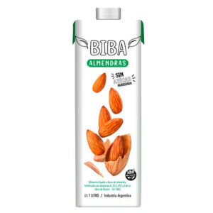 LECHE ALMENDRAS S/AZUCAR BIBA - 1 LT.