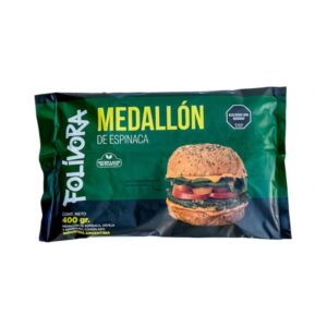 Medallon de Espinaca, Arvejas y Espirulina x 400g - Folivora