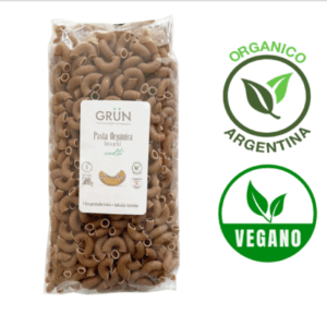 Fideos orgánicos integrales coditos - GRÛN