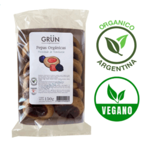 Pepas orgánicas integrales frambuesa - GRÛN