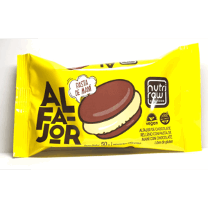 Alfajor de chocolate con maní