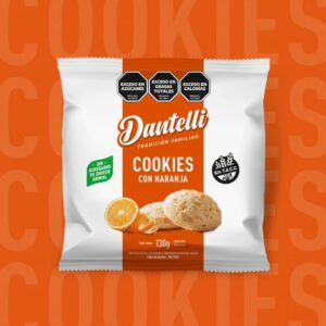 COOKIES C/NARANJA - 130GR.  - Dantelli
