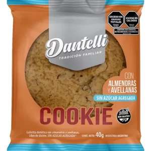 COOKIES C/AVELLANAS S/AZÚCAR - 40GR.  - Dantelli