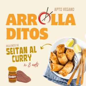 ARROLLADITOS SEITAN AL CURRY - 8UN. - S PLANT FOOD