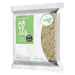 MILANESAS DE ARVEJAS S/TACC VV - 220GR. - VIA VEG