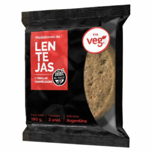MEDALLON DE LENTEJA Y CEBOLLA CARAMELIZADA - 2UN. - VIA VEG