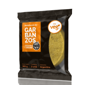 Medallones de Garbanzos, Zanahoria y Jengibre x 180g - Via Veg