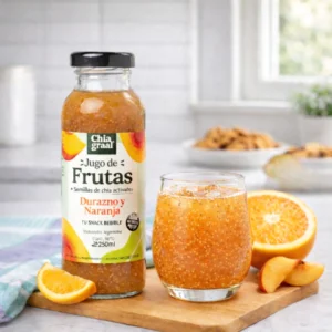 Jugo de Durazno, Naranja & Chia - Chia Graal