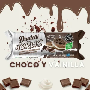 GALLETAS HORUS CHOCOLATE C/VAINILLA - Dantelli