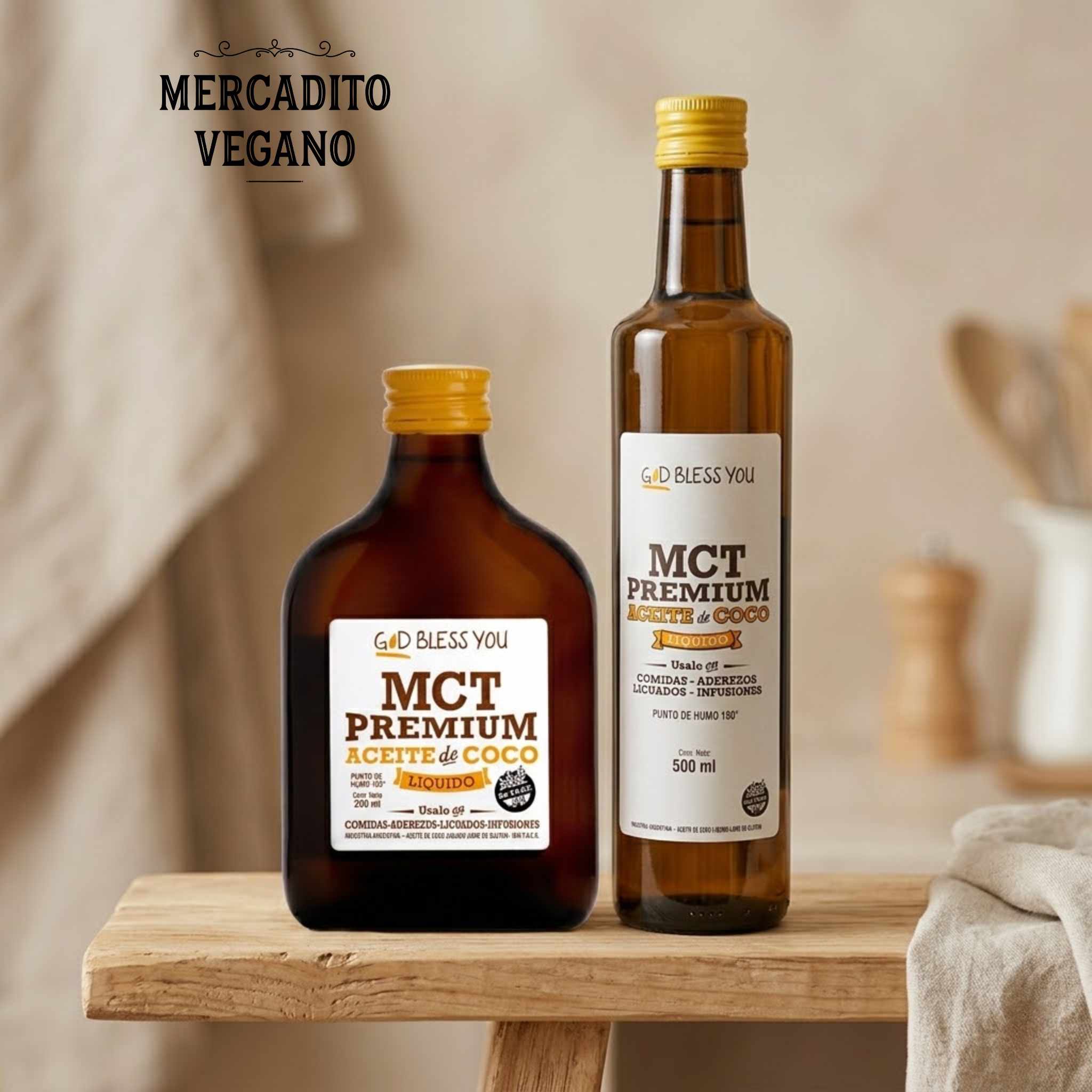 Aceite de Coco Liquido MCT Premium - God Bless You