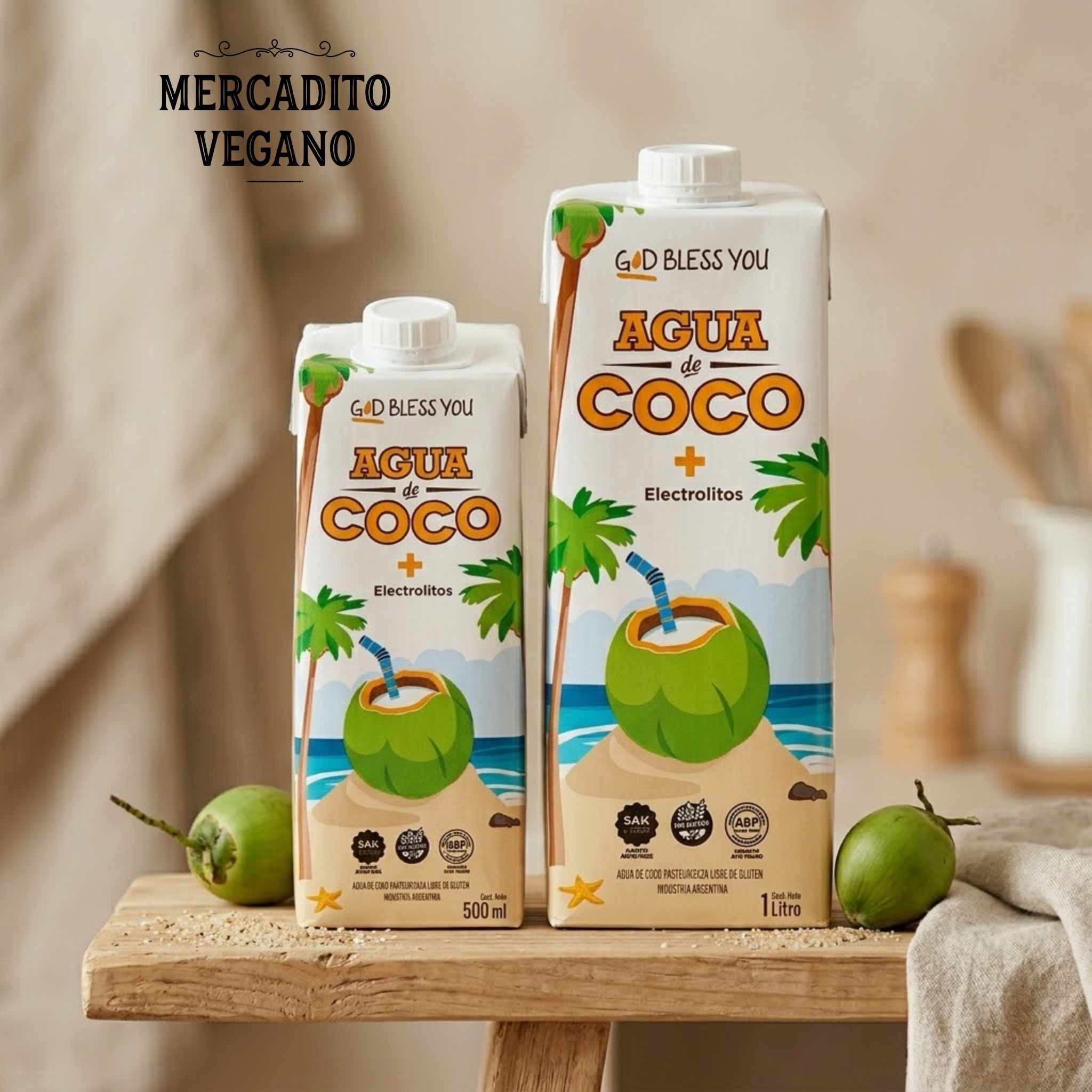 Agua de Coco mas Electrolitos - God Bless You