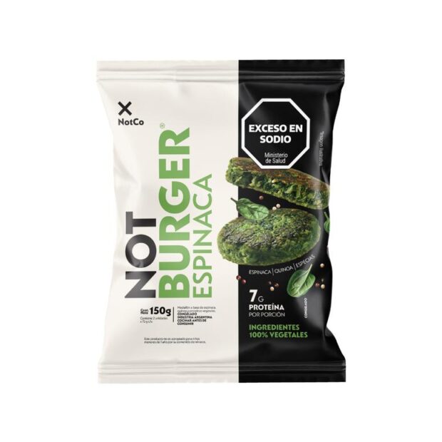 Not Burger Espinaca x 150g - Notco